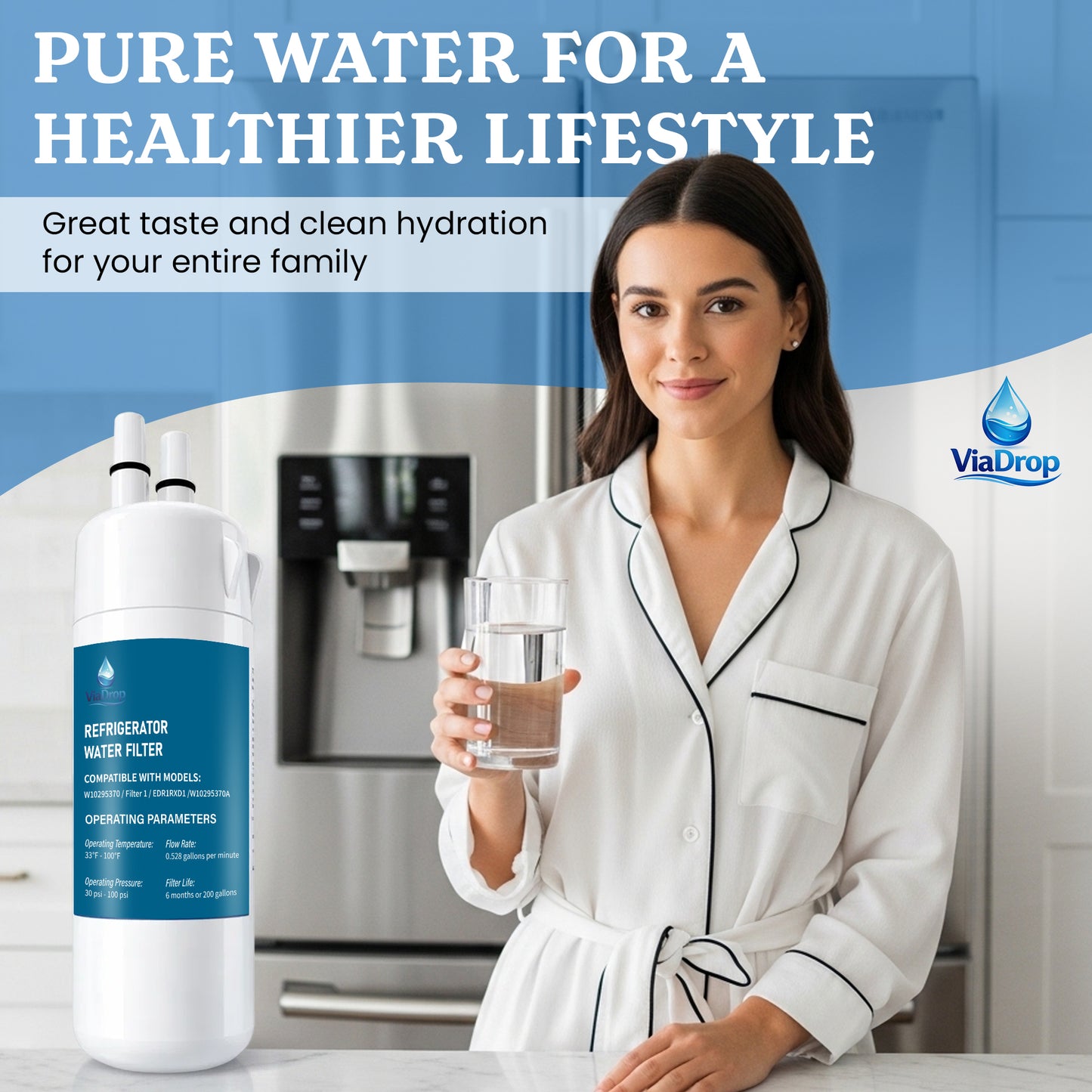 Premium Refrigerator Water Filter – Clean & Fresh Drinking Water