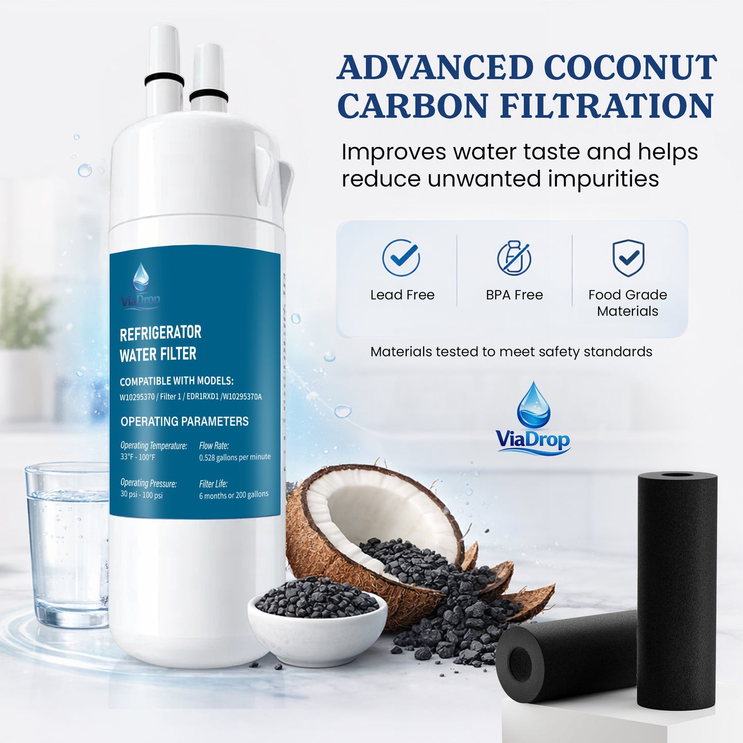 Premium Refrigerator Water Filter – Clean & Fresh Drinking Water
